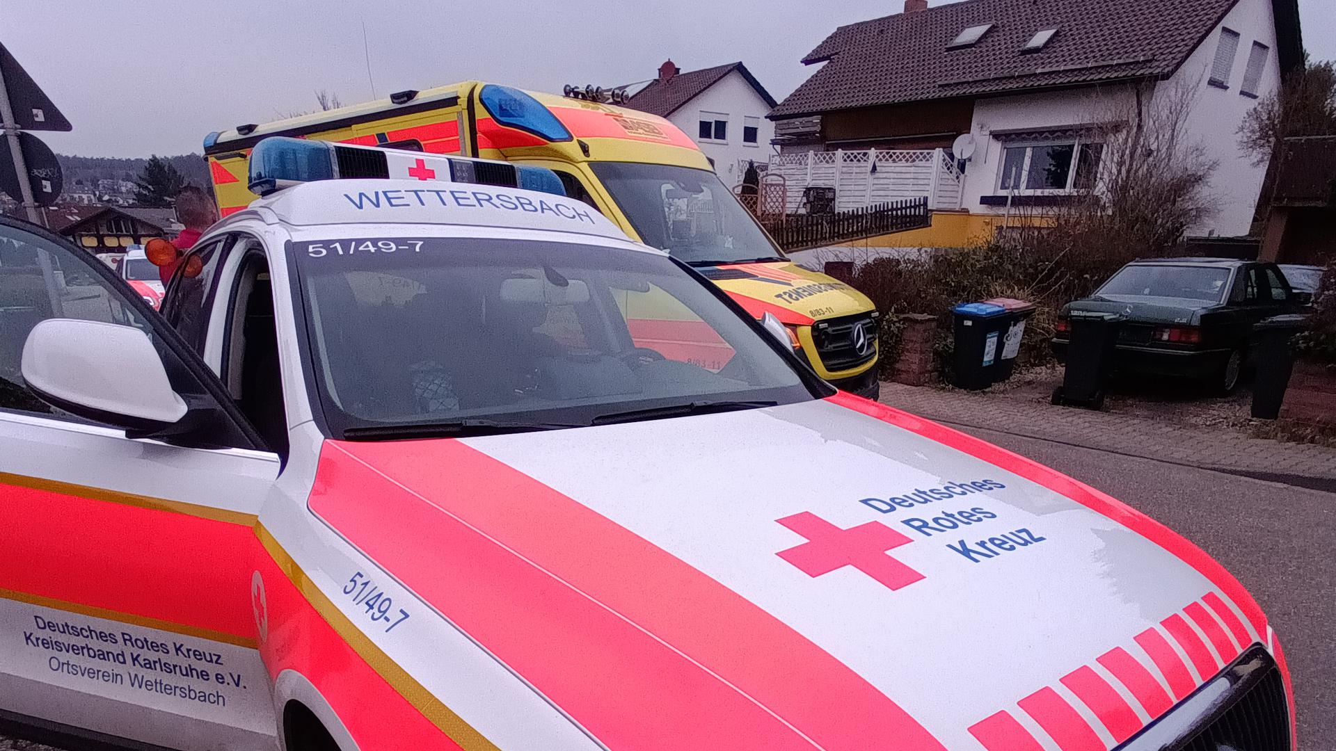 Einsatzfahrzeug der Notfallhilfe Wettersbach