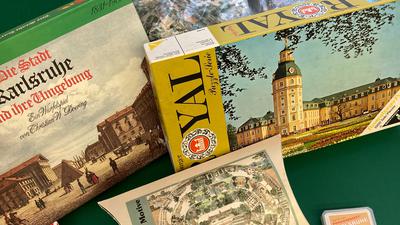 Historische Sammlung: Im Stadtarchiv und Stadtmuseum lagern zahlreiche Puzzle und Spiele mit Karlsruhe-Bezug.