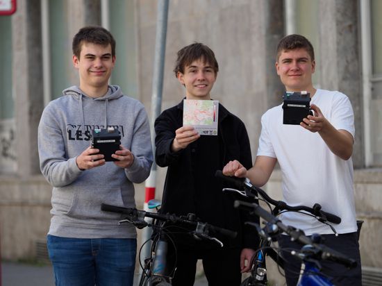 Preisträger Jugend forscht vom Lessing-Gymnasium: Felix Hörner, Felix Makartsev und Michael Weber (von links)
