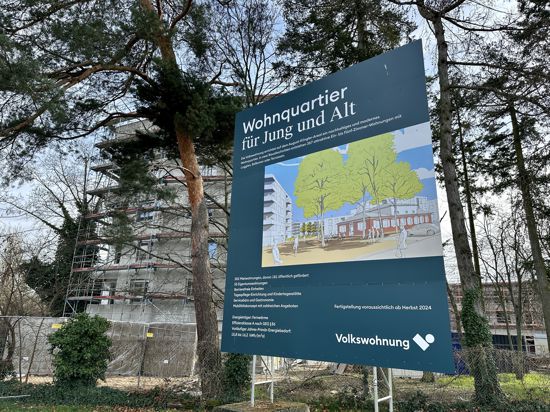 9.3.2023 Daxlanden Klinglerareal Wohnbauprojekt der Volkswohnung Karlsruhe