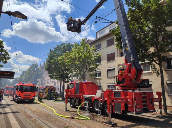 Die Feuerwehr musste am Dienstag zu einem Brand in Karlsruhe-Durlach ausrücken.