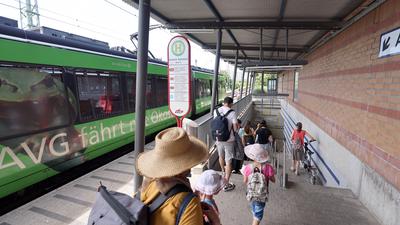 17.06.2022 Bahnhof Durlach / Gleis 12 / Treppenabgang