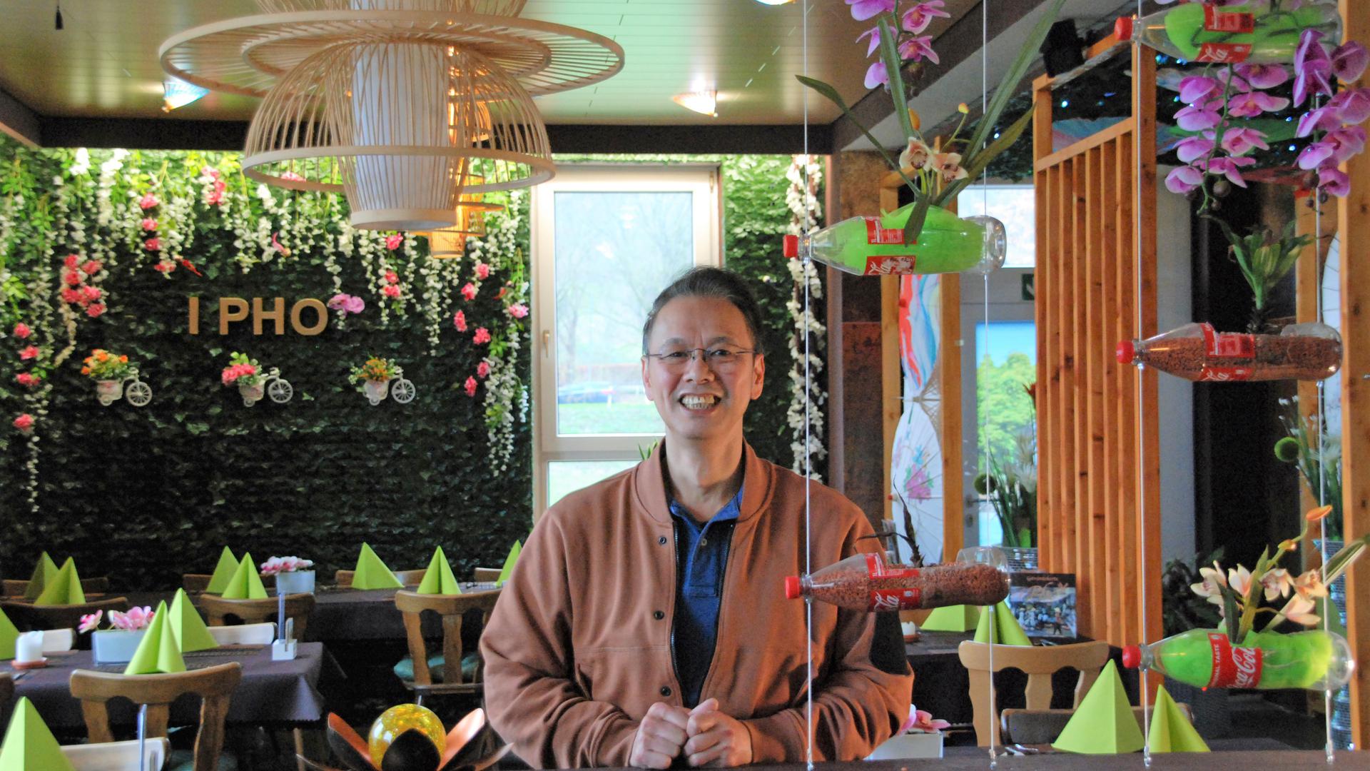 Andy Nguyen, der gemeinsam mit Chantal Dang das vietnamesische Restraruant iPho in Grötzingen betreibt