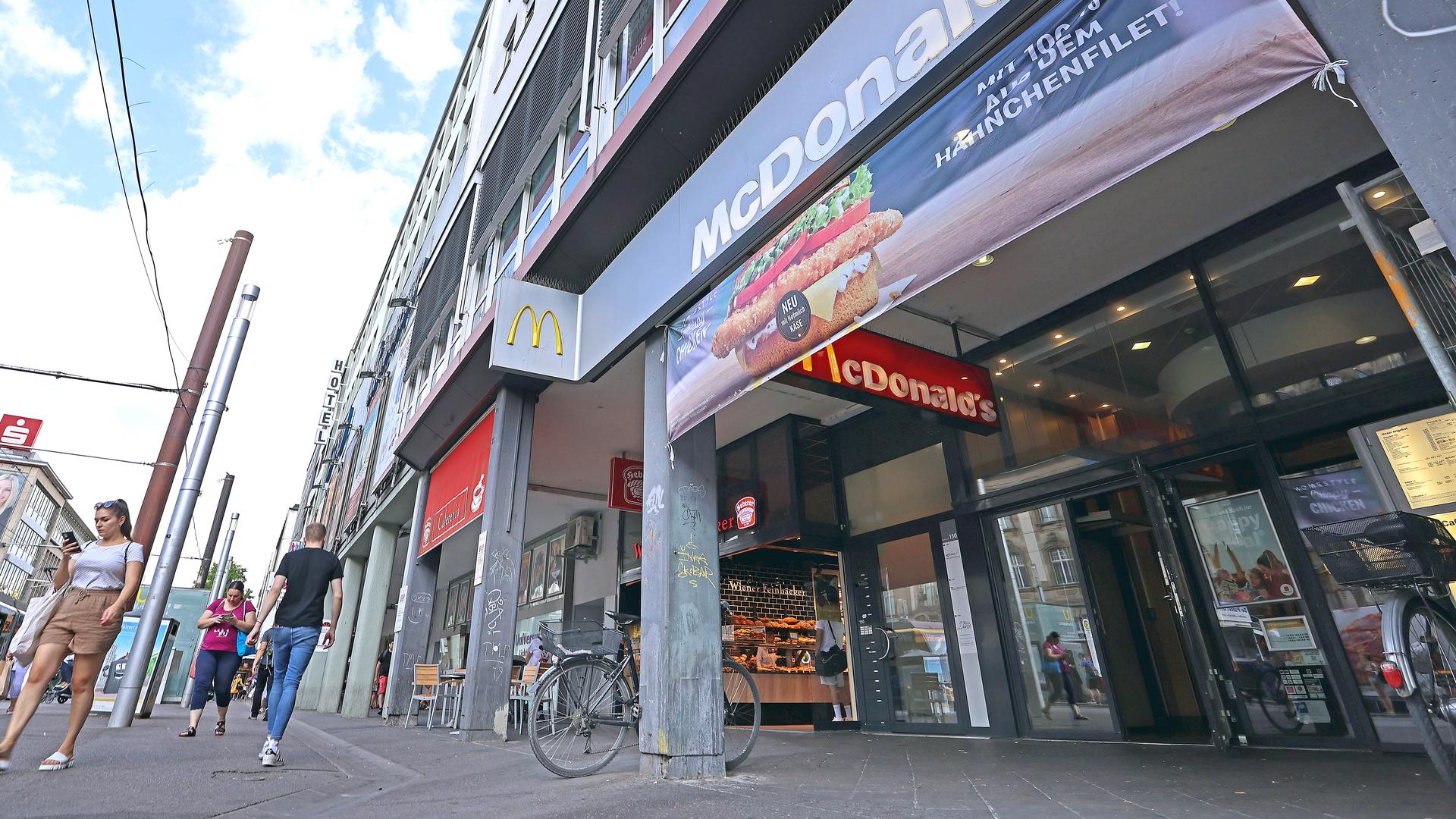 Die McDonald’s Filiale am Karlsruher Europaplatz