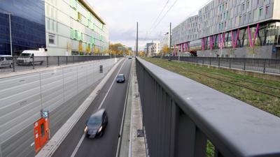 Blick auf den Karoline-Luise-Tunnel in Karlsruhe