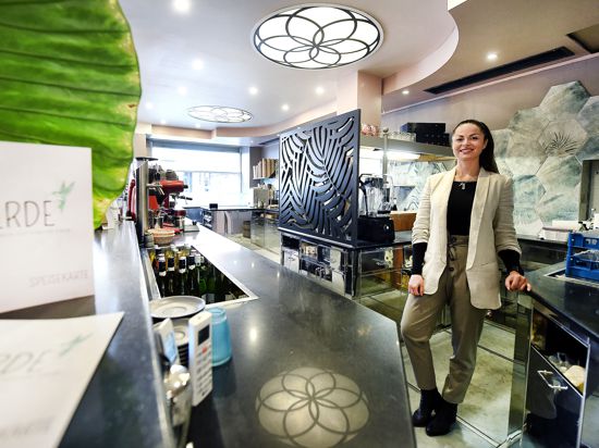 Lucija Buljan in ihrem Restaurant Verde & Eismanufaktur in der Karlsruher Kaiserstraße