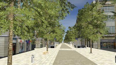 Als Ersatz für die Platanen sollen auf Karlsruhes zentraler Einkaufsmeile Zürgelbäume gepflanzt werden.