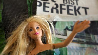 Barbie-Puppe im Heimatmuseum Stupferich