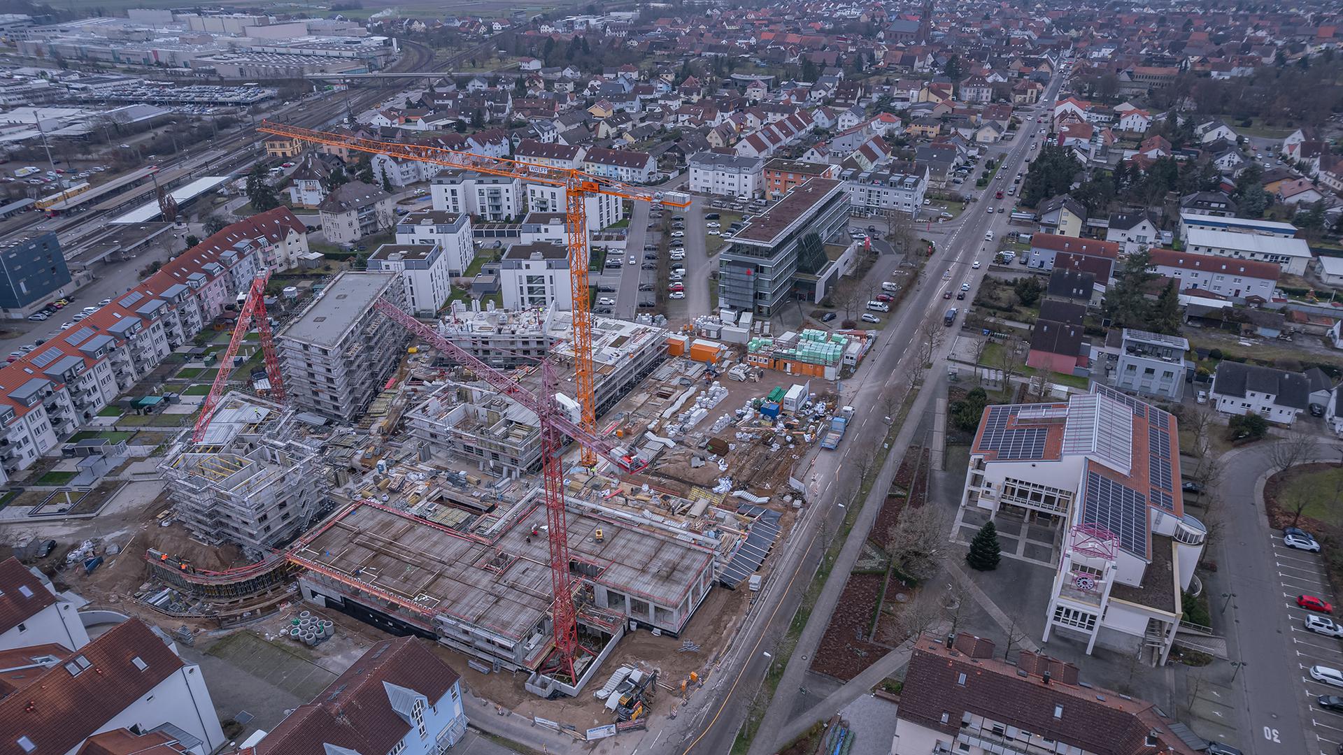 Luftbild Quartier Neue Mitte Graben-Neudorf