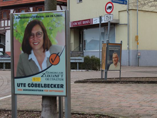 Wahlplakate von Ute Göbelbecker und Frank Bolz