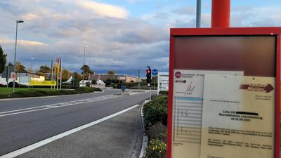 Bushaltestelle in Blankenloch