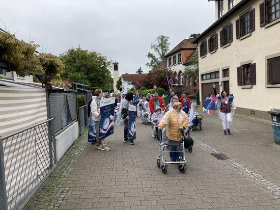 Demonstration in Blankenloch 