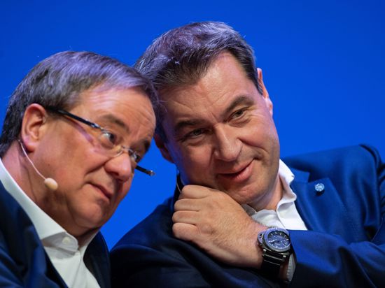 Armin Laschet (l) und Markus Söder: Wird einer der beiden Kanzlerkandidat der Union für die Bundestagswahl im September?