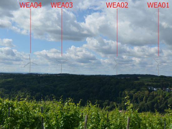 Veränderte Aussicht: Fünf Windkraftanlagen hält der Energiekonzern auf Weingartener Gemarkung im Landkreis Karlsruhe für möglich. Vor Ort treffen die Pläne auf Widerstand.