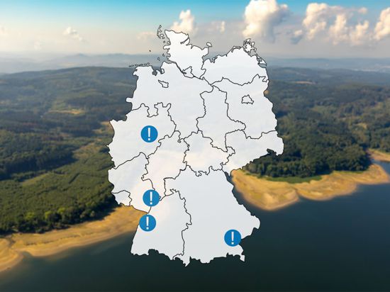 In Deutschland kennt man größere PFC-Belastungen in Baden-Württemberg, Bayern und Nordrhein-Westfalen.