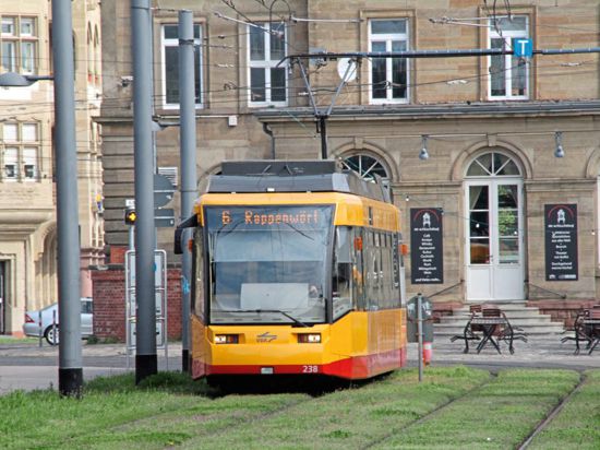 Straßenbahn 6 Rappenwört Karlsruhe