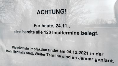 24.11.2021 Impfaktion in der Böhnlichhalle in Walzbachtal/Wössingen