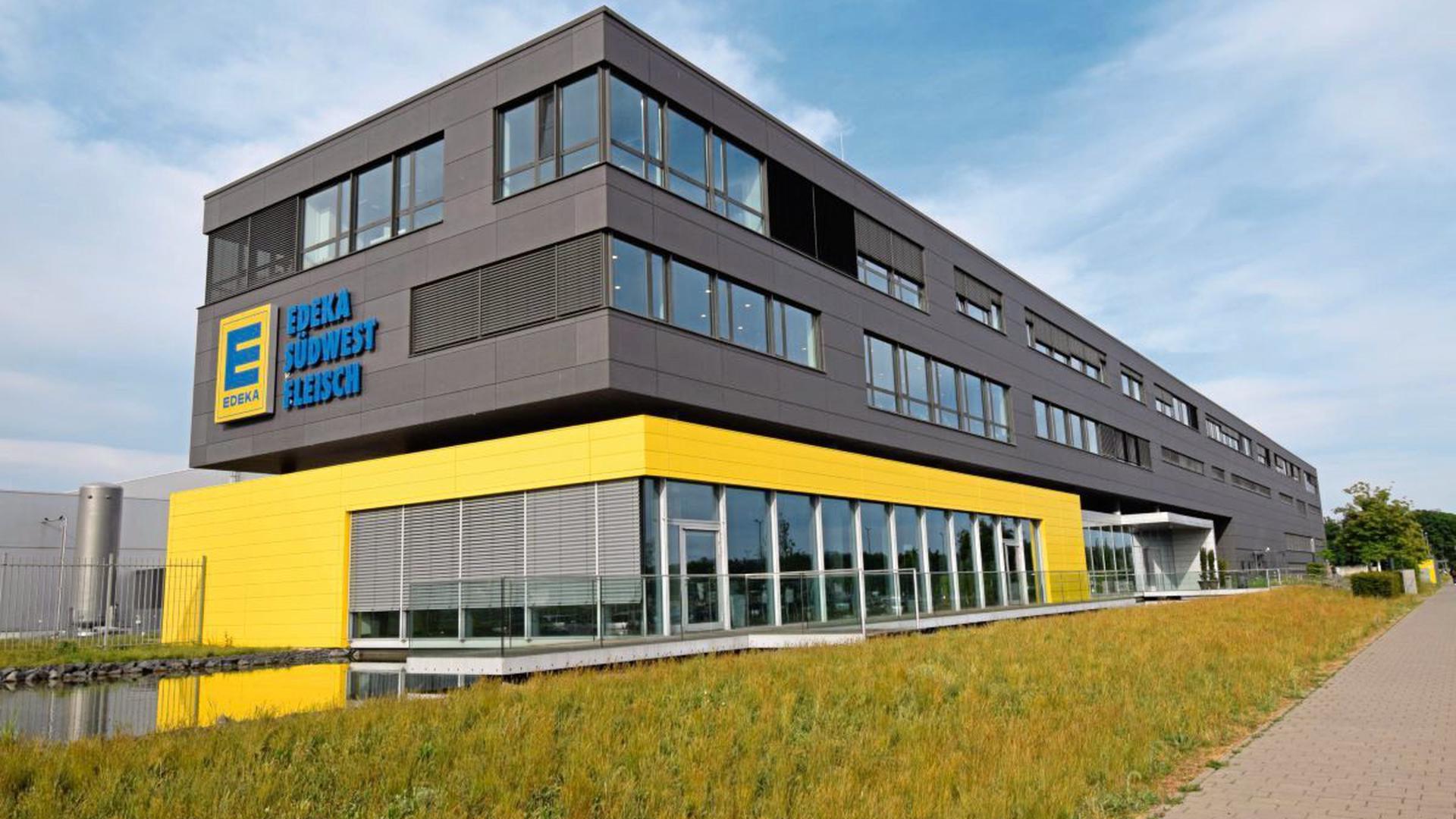 Die Zentrale von Edeka Südwestfleisch in Rheinstetten. Mehr als 1.000 Angestellte sind hier in der Fleischverarbeitung tätig.
