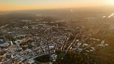 Luftaufnahme von Karlsruhe