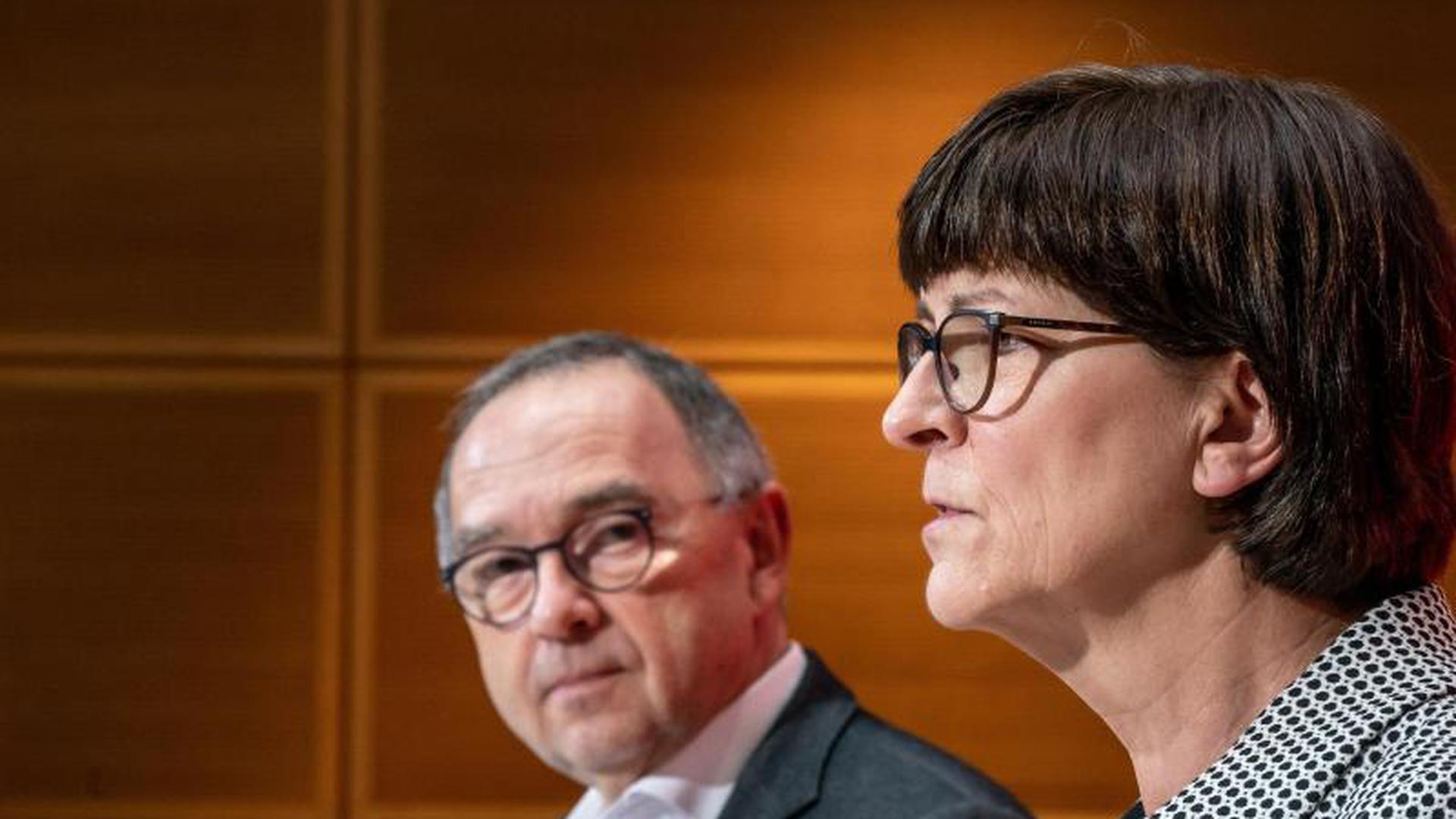 SPD-Chefs Esken und Walter-Borjans