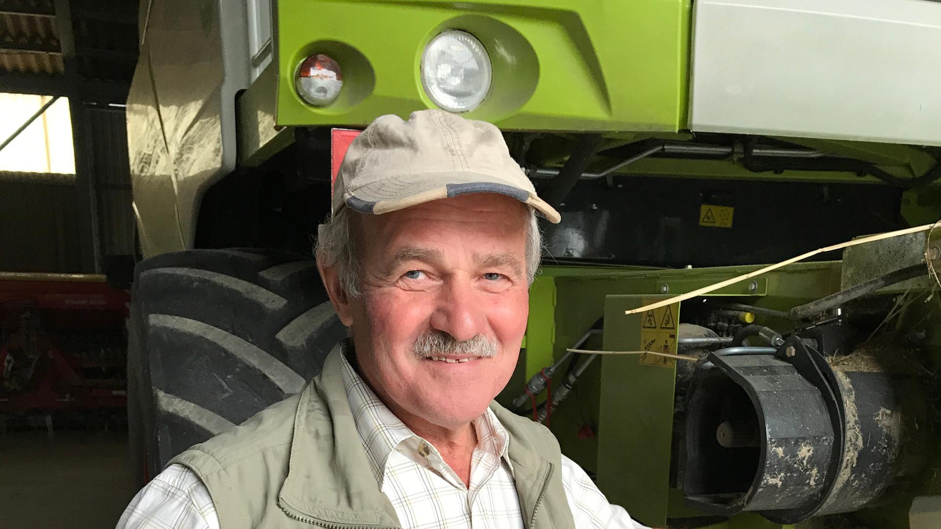 Werner Kunz ist Landwirt seit über 40 Jahren. Der 63-Jährige führt nicht nur den Damianushof in Ubstadt-Weiher. Er sitzt auch im Vorstand des Kreis- sowie
des Landesbauernverbands.