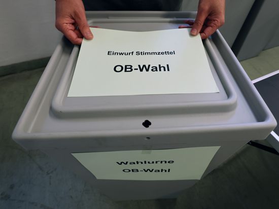 Wahlurne für OB-Wahl.