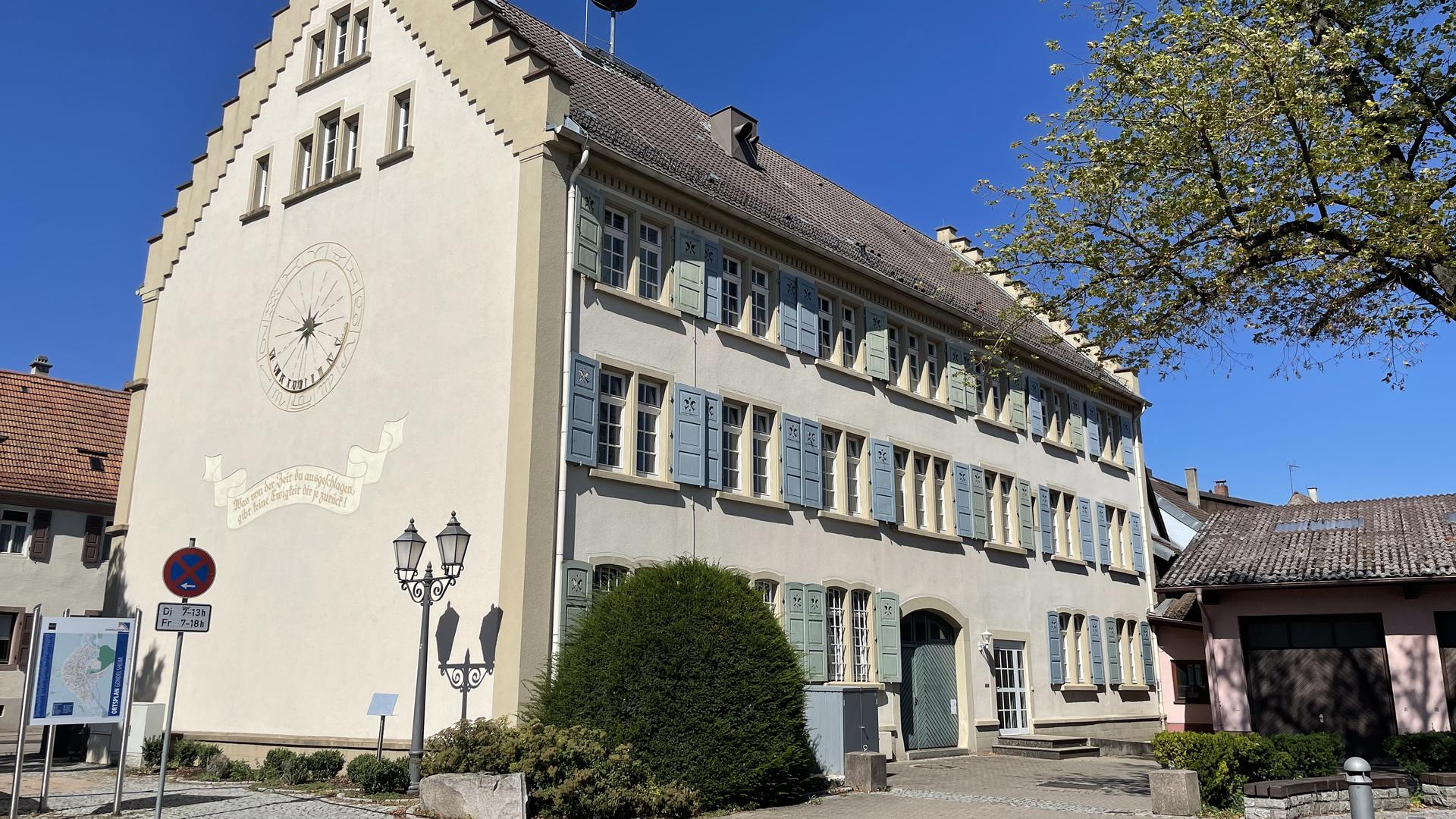 Das Rathaus in Gondelsheim.