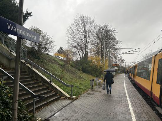 Die S-Bahn-Haltestelle am Brettener Wannenweg wird demnächst barrierefrei.