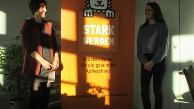 Ann-Kathrin Harlacher (rechts im Bild) koordiniert mit ihrer Kollegin Meike Ritter das Förderprogramm STARKwerden im Großraum Bretten 