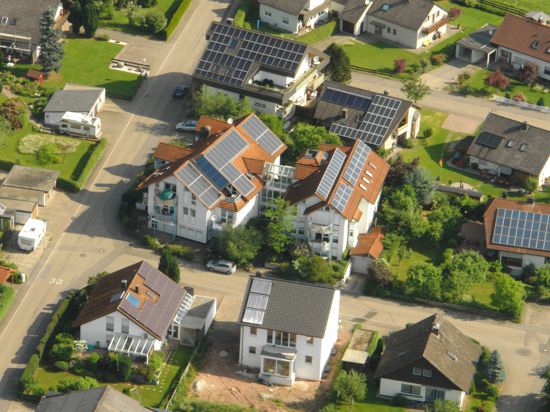 Luftbild  Häuser