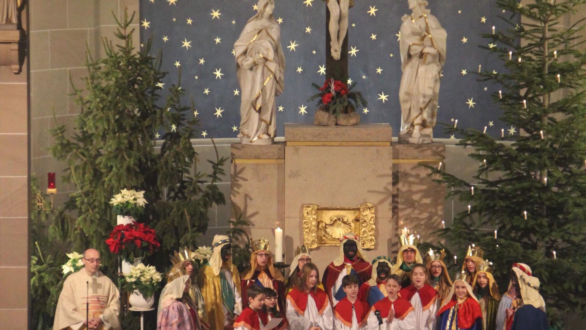 Volle Kirchen waren gestern: Im Jahr 2020 können Christmetten und Adventsfeiern wohl nur in kleinem Rahmen stattfinden. Hier eine Archivaufnahme mit den Heiligen Drei Königen. 