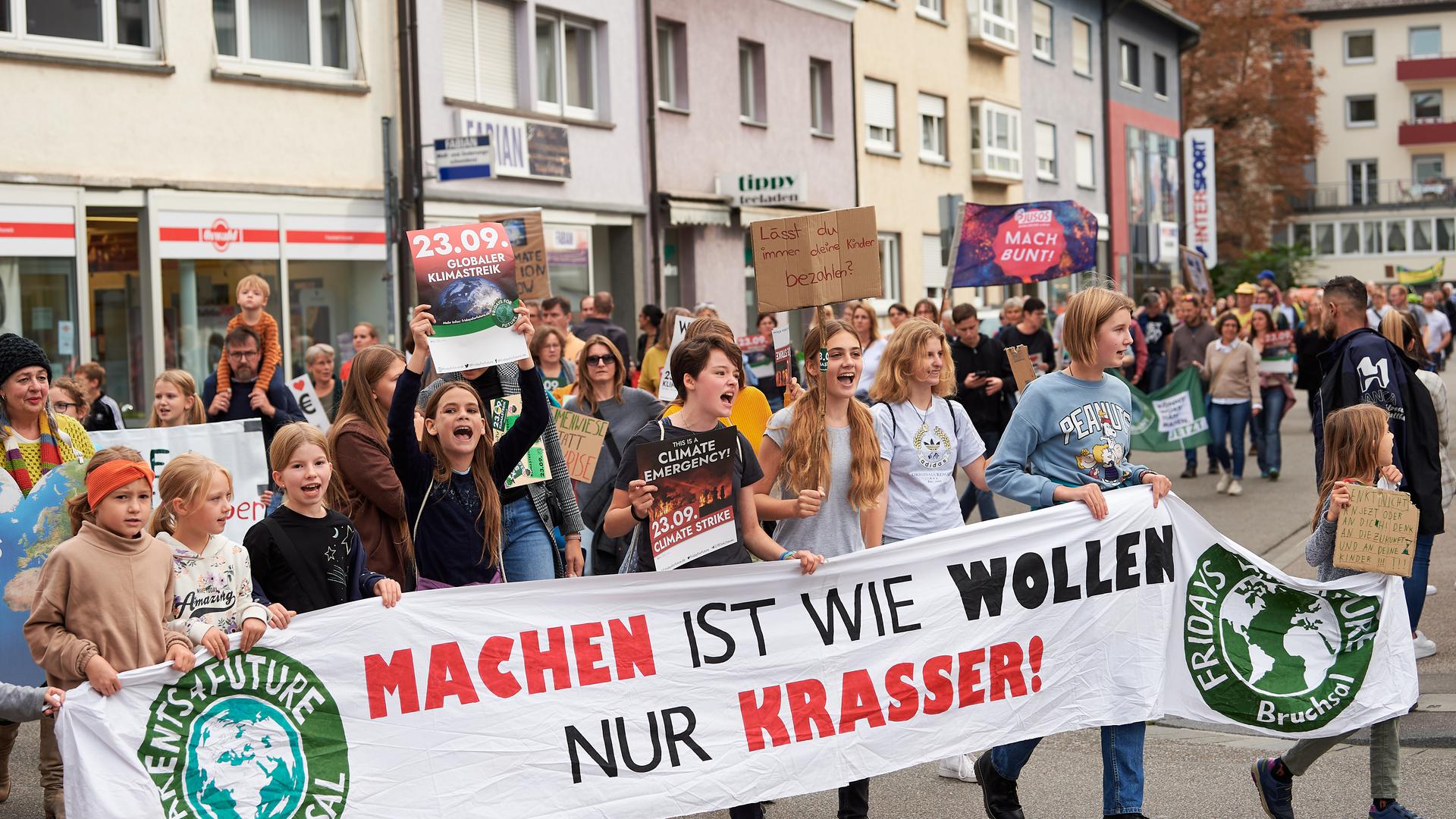 fridays for future in Bruchsal.