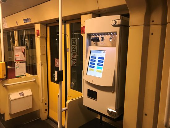 Automat in Bahn