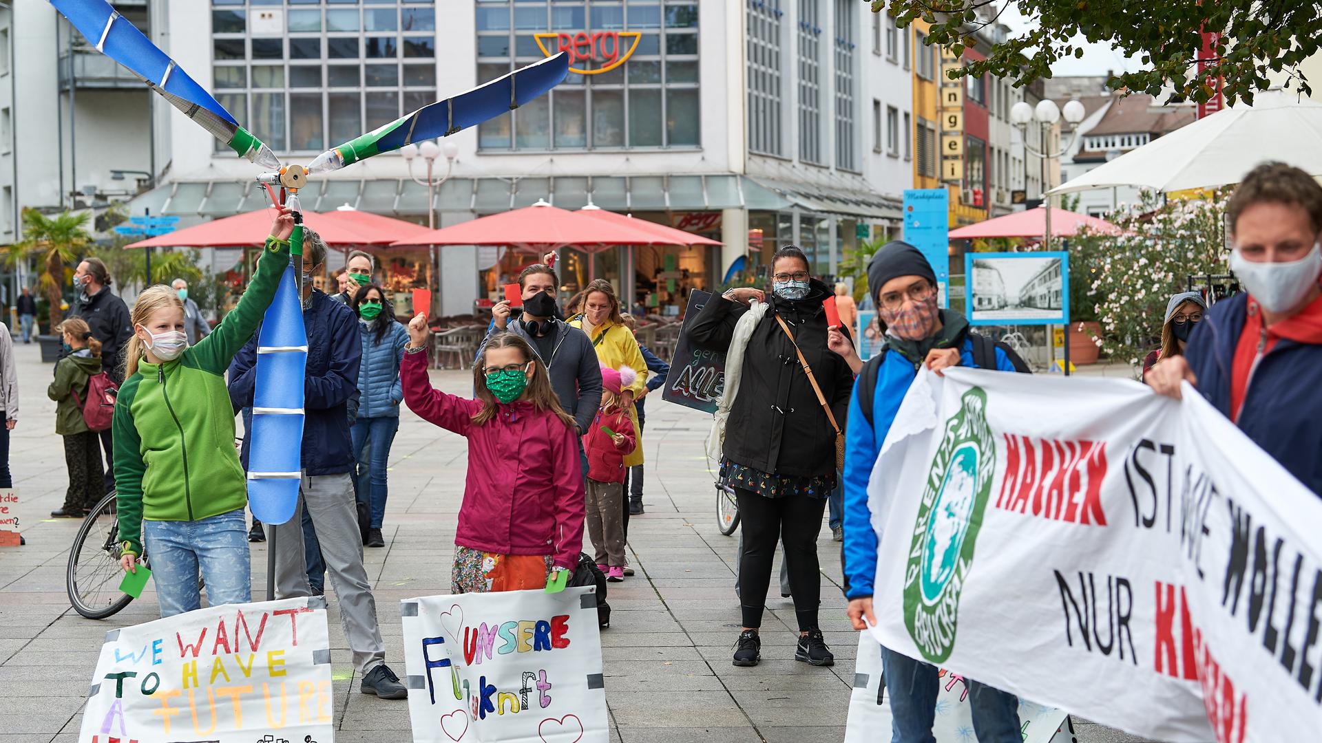 Klimastreik friday for future Marktplatz Bruchsl
