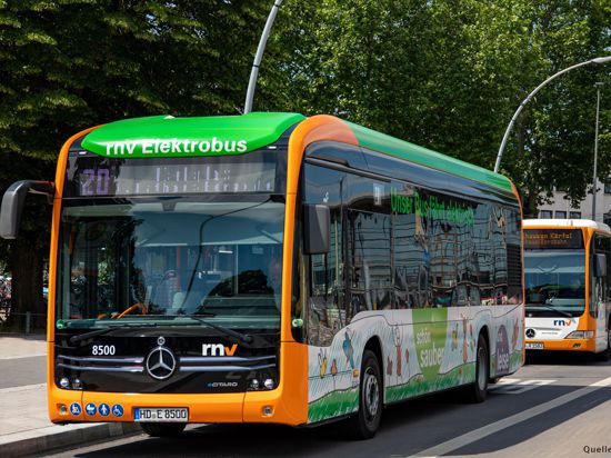 Zukünftig fahren die Busse des rnv mit Strom und laden dank des Lademanagmentsystems von CarMedialab intelligent und effizient