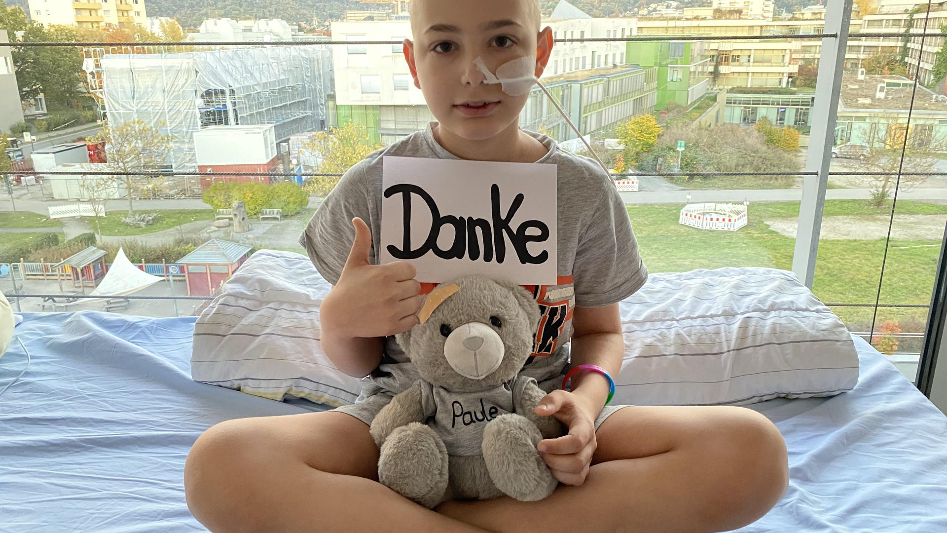Dankbar für Anteilnahme: Der zehnjährige Eric aus Bad Schönborn leidet an Leukämie und erholt sich von einer Hochdosis Chemo.  