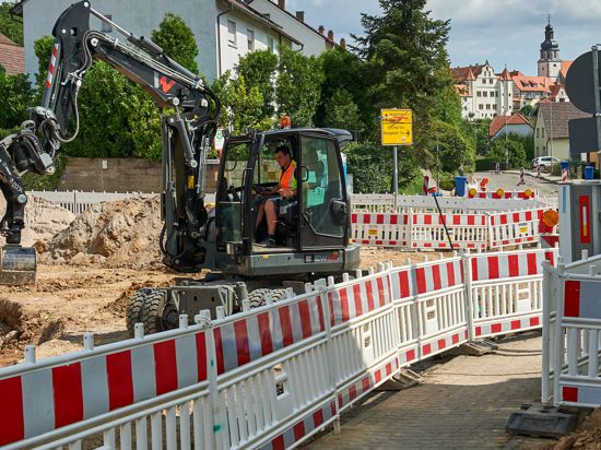 Baustelle Straßensanierung Gochsheim