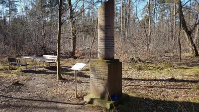 1827 wurde zwischen Kirrlach und Kronau ein Forstgehilfe von einem Wilddieb erschossen