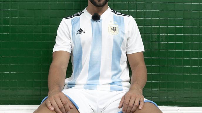 Yves Unser im Trikot der argentinischen Nationalmannschaft.