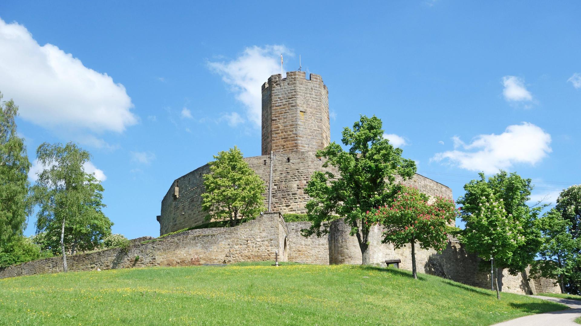 Außenansicht Burg Steinsberg bei Sinsheim