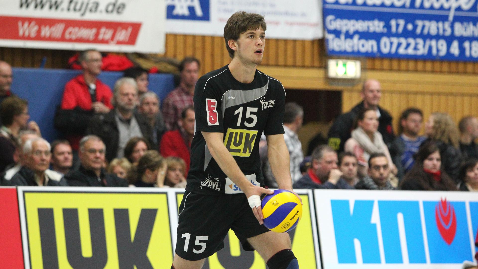 Talentierter Newcomer: In der Saison 2010/11 gehörte Benjamin Dollhofer in der Schwarzwaldhalle zum Stammpersonal des Volleyball-Bundesligisten TV Bühl.