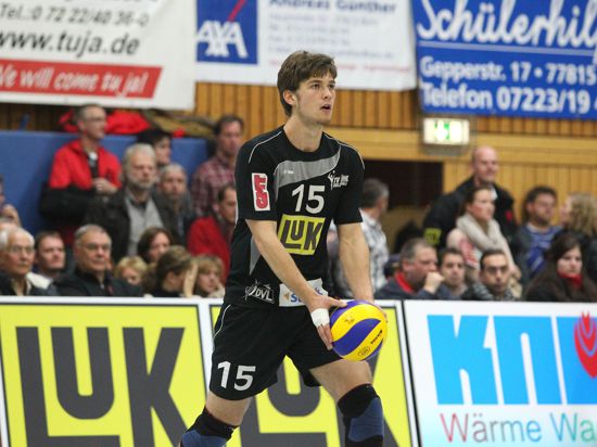 Talentierter Newcomer: In der Saison 2010/11 gehörte Benjamin Dollhofer in der Schwarzwaldhalle zum Stammpersonal des Volleyball-Bundesligisten TV Bühl.