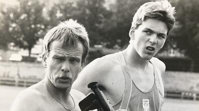 Erfolgsduo aus dem Murgtal: Leichtathletik-Trainer Udo Metzler (links) führte Georg Ackermann vor drei Jahrzehnten in die deutsche Weitsprung-Spitze.