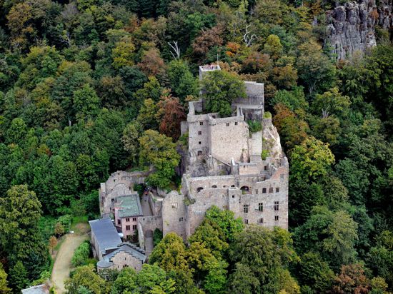 Altes Schloss, Baden-Baden, von oben