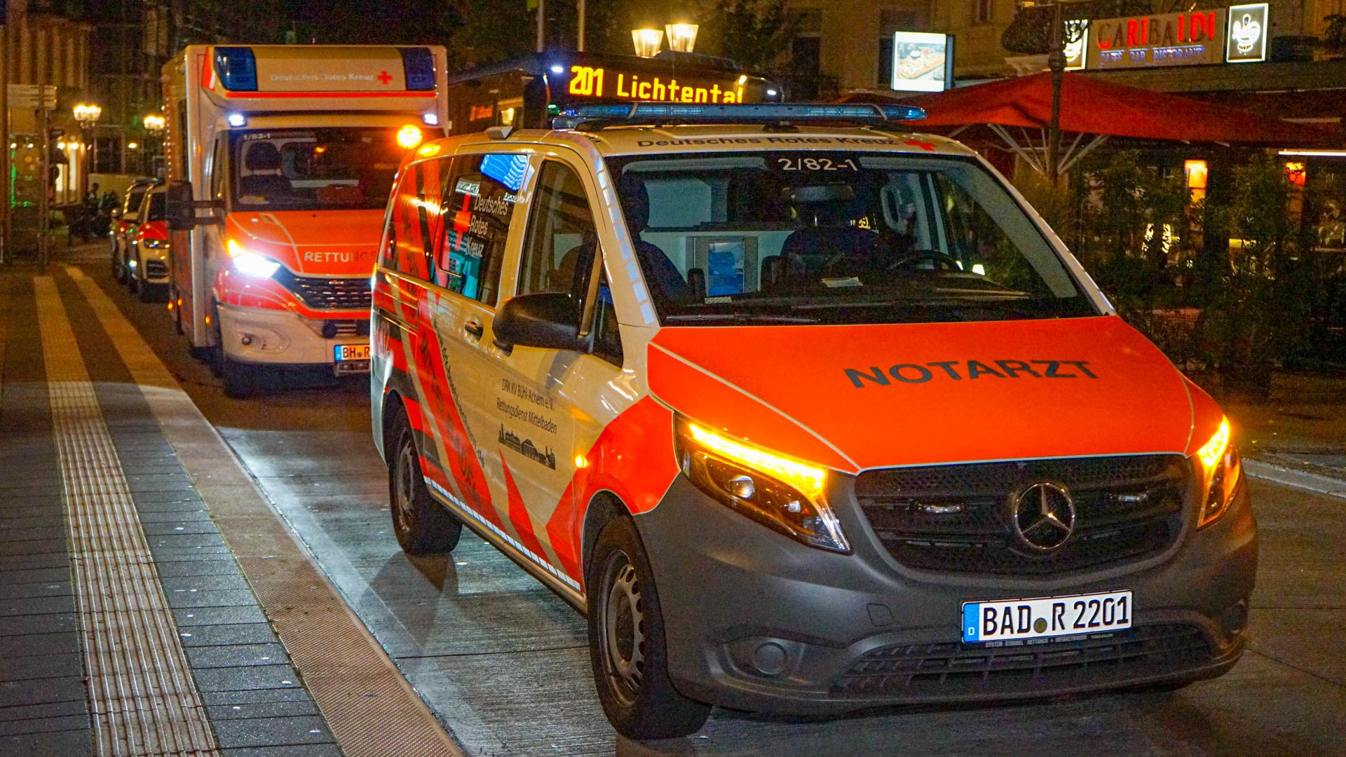Rettungswagen in der Luisenstraße