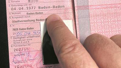 Geburtsort Baden-Baden: Dieser Eintrag im Führerschein könnte künftig Seltenheitswert besitzen