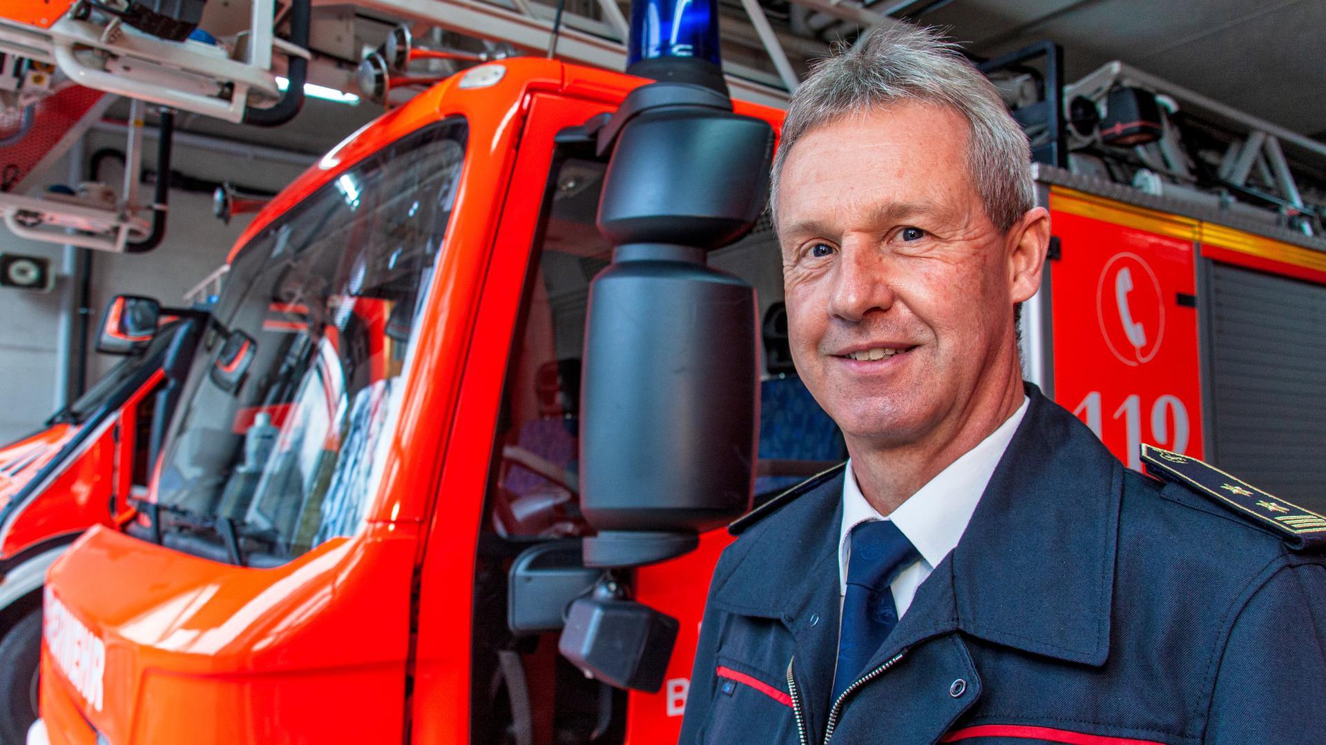 Martin Buschert ist Kommandant der Baden-Badener Feuerwehr. Foto: Michael Brück 
