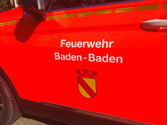 Fahrzeug der Feuerwehr Baden-Baden. 