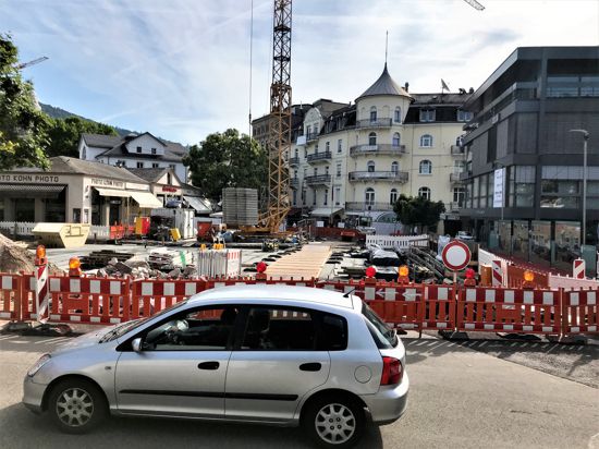 Bauarbeiten an der neuen Reinhard-Fieser-Brücke in Baden-Baden