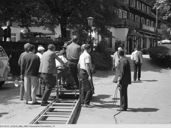 SWR Fernsehen DER FORELLENHOF - EINE LEGENDE KEHRT ZURÜCK (16.04.17 ). Dreharbeiten „Der Forellenhof“ 1965.